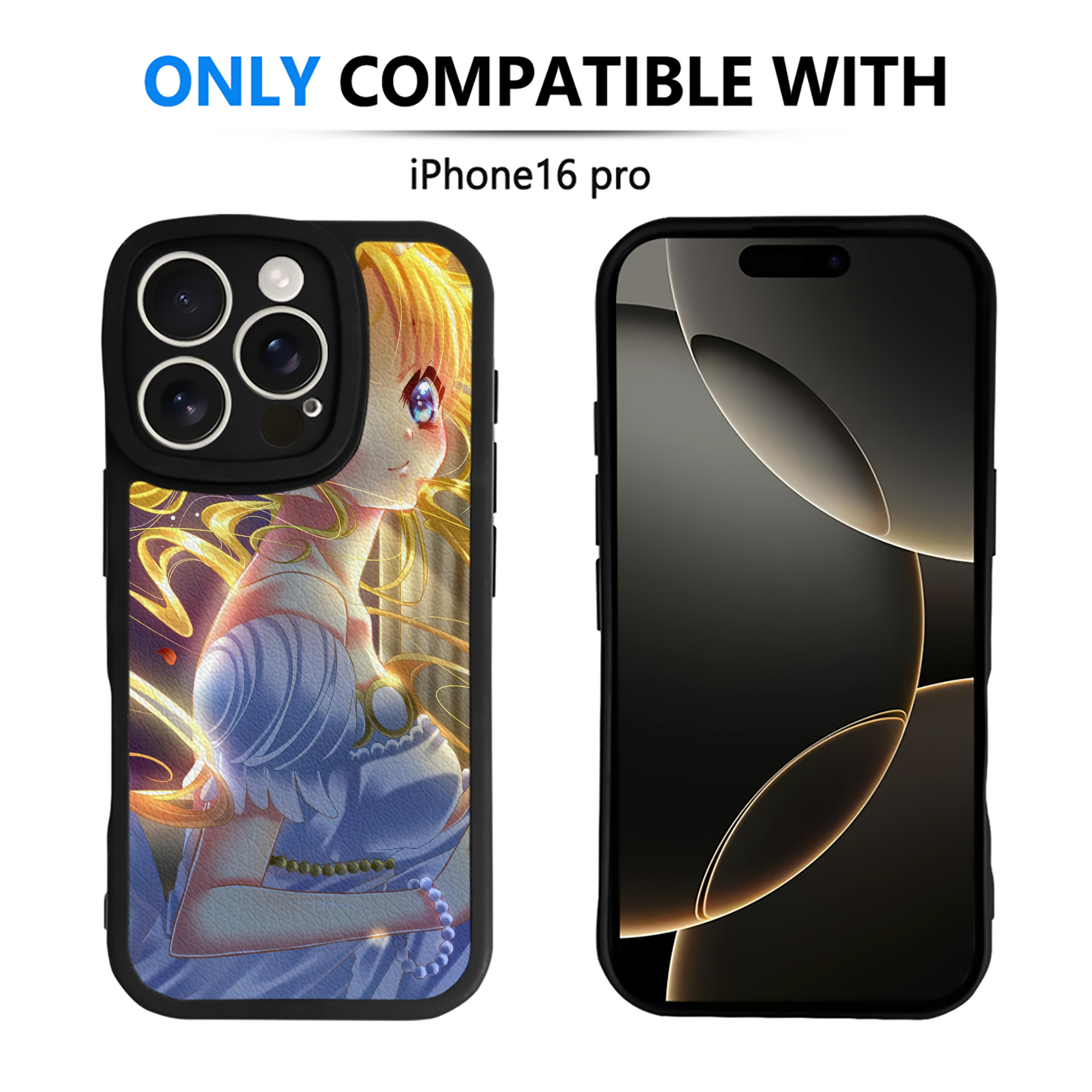 （画像用） 美少女戦士セーラームーン Sailor Moon 【iPhone 16シリーズ対応】シリコンスマホケース（レザー調） 材質：シリコン